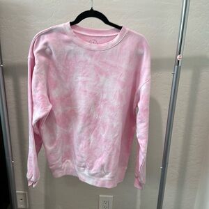 Pink tie dye sweatshirt